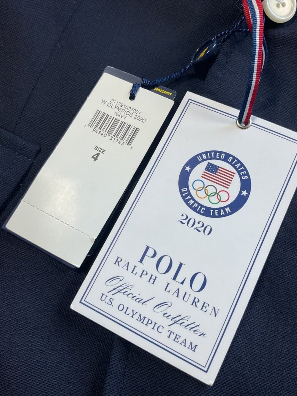 Polo Ralph Lauren NWT 2020 USA Olympics Womens 4 Opening Ceremony Blazer Navy - Picture 12 of 14